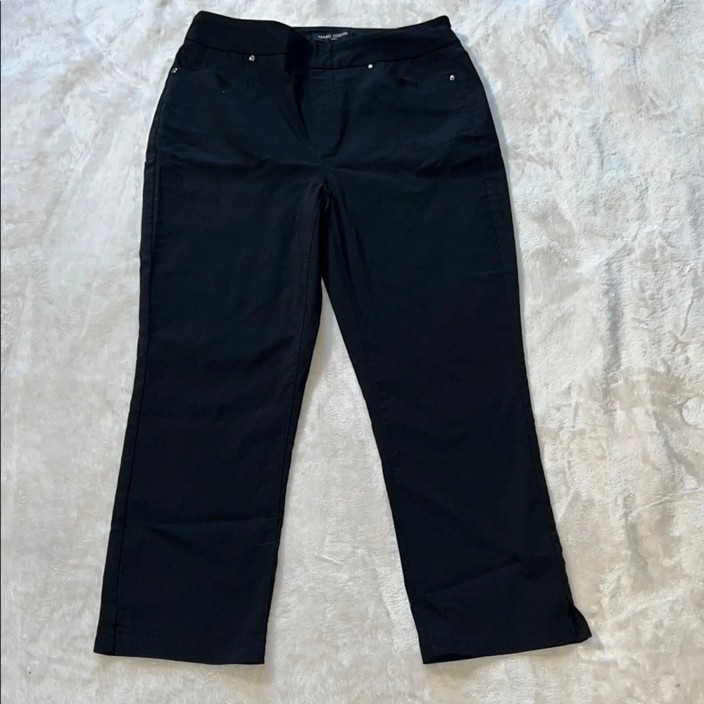 Mario Serrani Women’s Black Tailored Capris SZ S